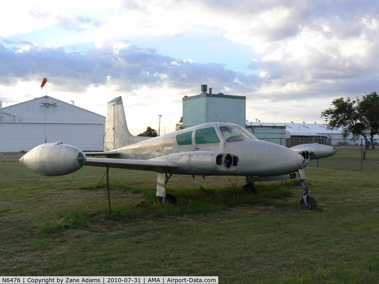 N6476, 1958 Cessna U-3A Blue Canoe (310A) C/N 38103, Cessna U-3A (USAF c/n 58-2129) at the Amarillo College Aviation Maintenance School.