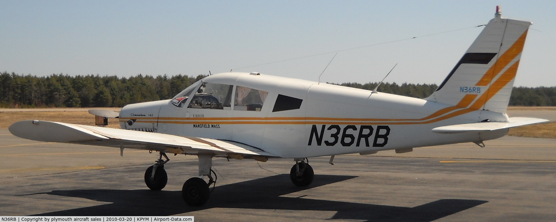 N36RB, 1966 Piper PA-28-140 C/N 28-22384, (N36RB) EXTERIOR