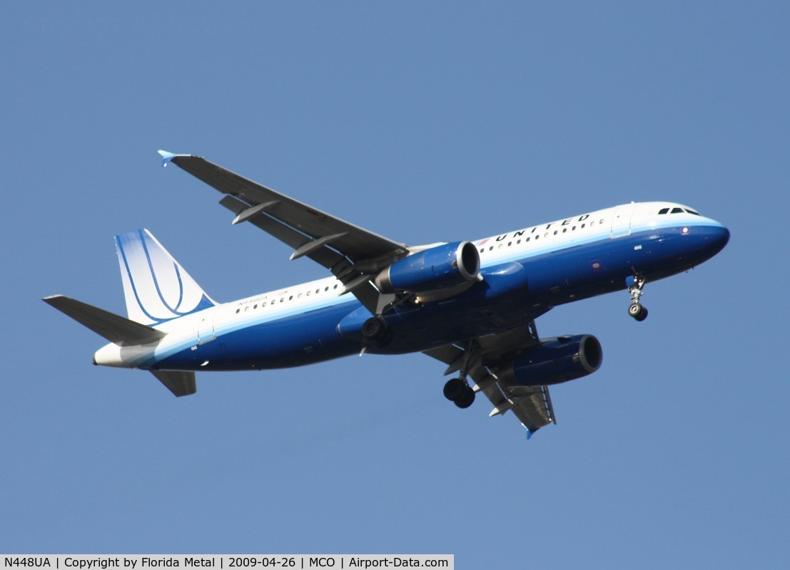 N448UA, 1998 Airbus A320-232 C/N 842, United A320