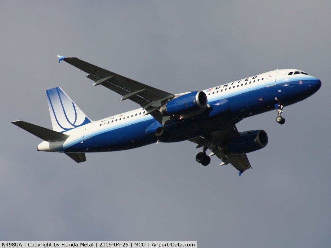 N498UA, 2002 Airbus A320-232 C/N 1865, United A320