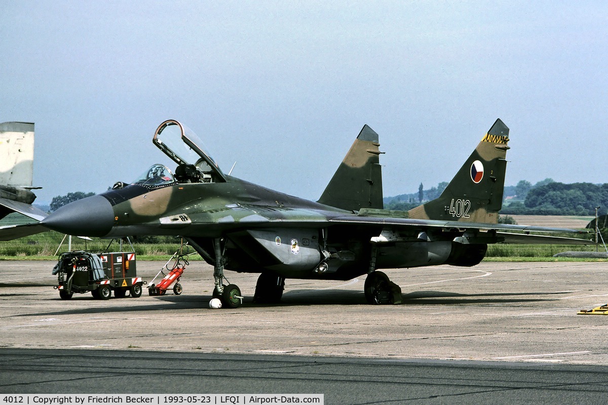 4012, Mikoyan-Gurevich MiG-29 C/N 2960532040, MiG-29A at Cambrai