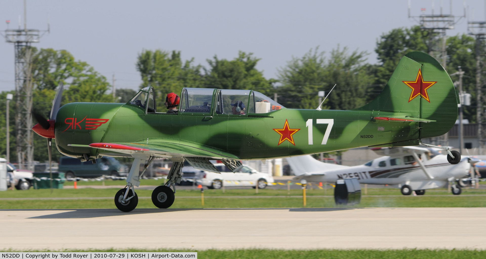 N52DD, 2002 Yakovlev (Aerostar) Yak-52TW C/N 0212404, EAA AIRVENTURE 2010