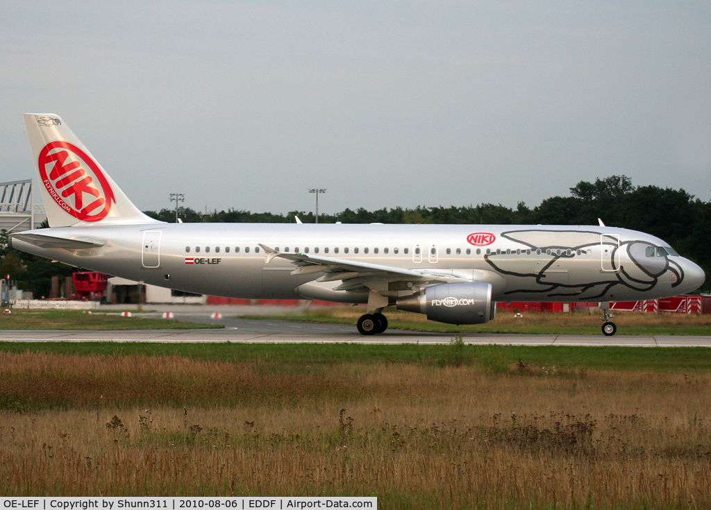 OE-LEF, 2010 Airbus A320-214 C/N 4368, Taking off rwy 18