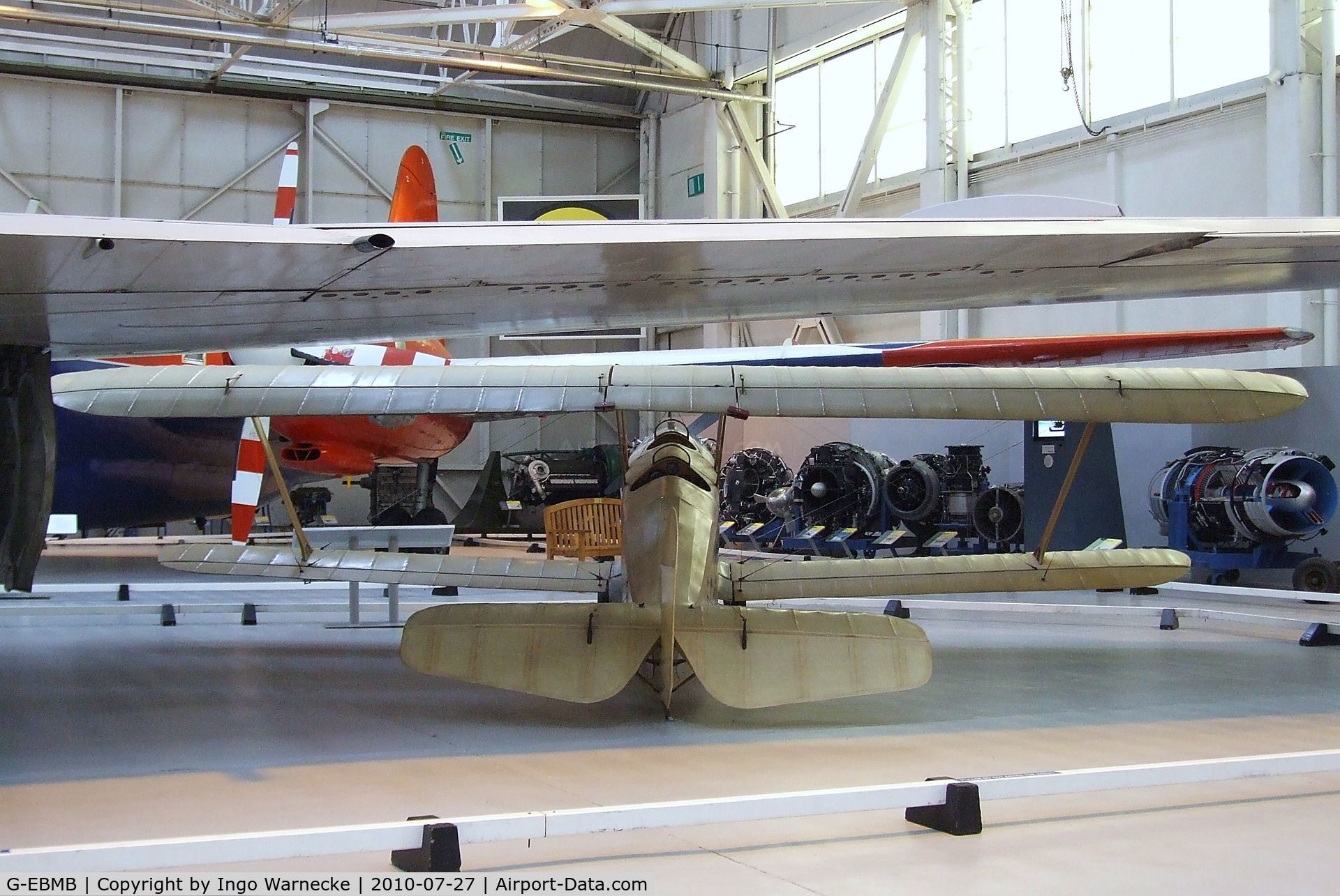 G-EBMB, 1924 Hawker Cygnet 1 C/N 1, Hawker Cygnet at the RAF Museum, Cosford