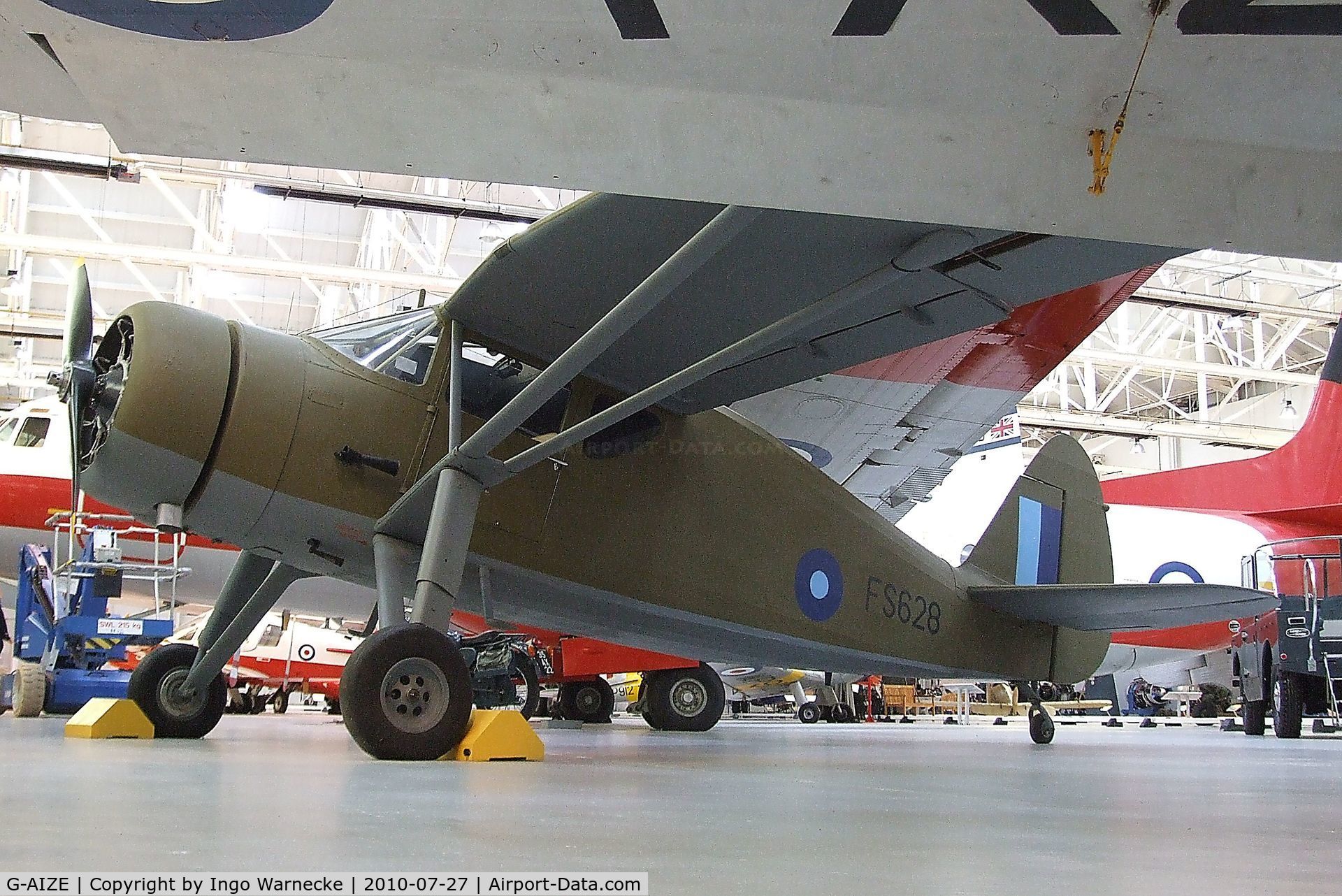 G-AIZE, Fairchild UC-61A Argus II (24W-41A) C/N 565, Fairchild 24W-41A at the RAF Museum, Cosford