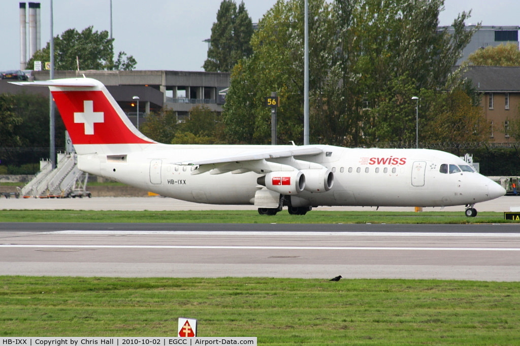 HB-IXX, 1995 British Aerospace Avro 146-RJ100 C/N E3262, Swiss European Airlines