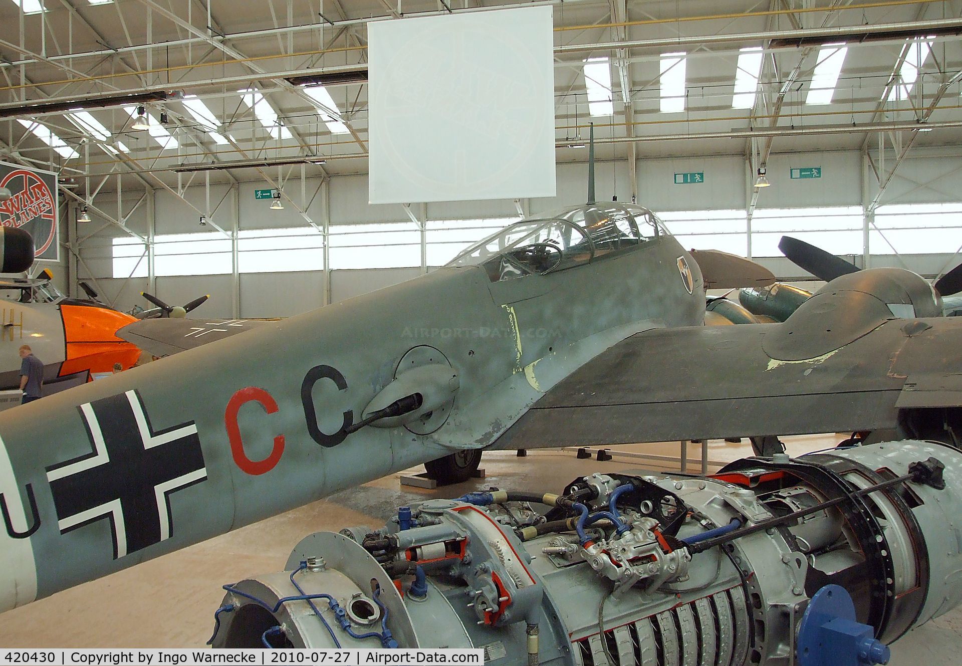 420430, Messerschmitt Me-410A C/N 420430, Messerschmitt Me 410A at the RAF Museum, Cosford