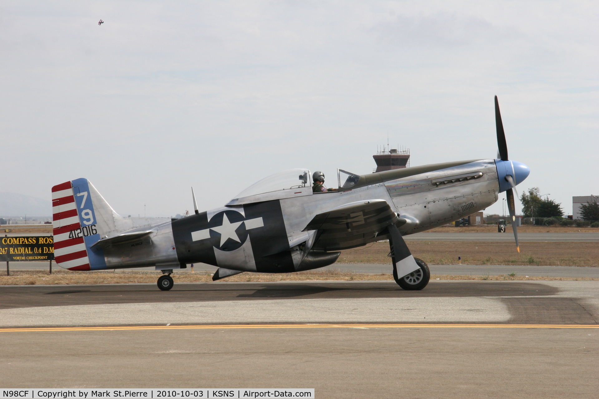 N98CF, 1944 North American P-51K Mustang C/N 111-30149, Salinas, California International Airshow
Oct. 3, 2010