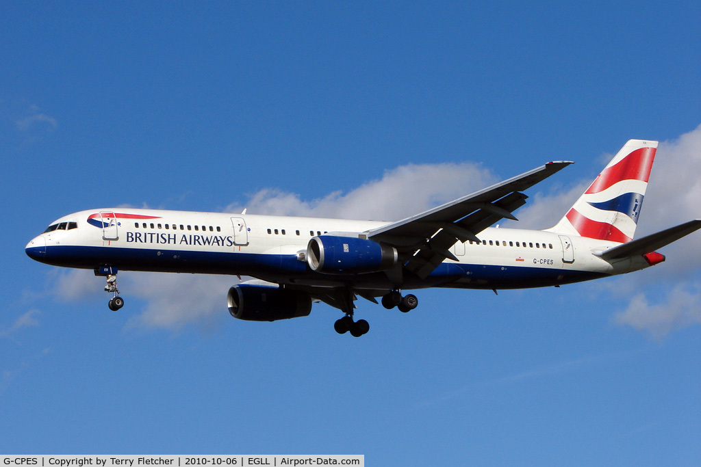 G-CPES, 1998 Boeing 757-236 C/N 29114, 1998 Boeing BOEING 757-236, c/n: 29114 at Heathrow