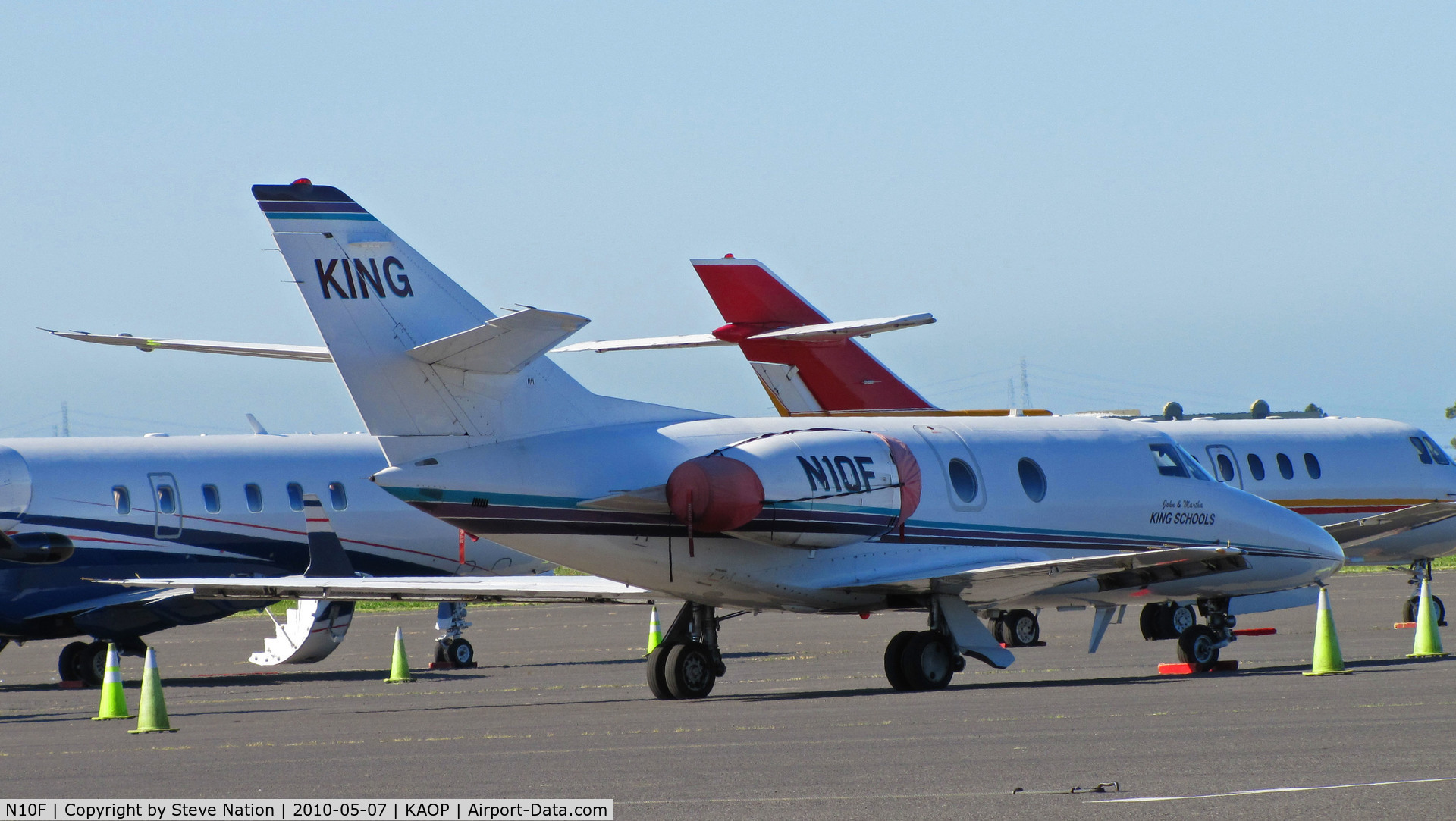 N10F, 1974 Dassault Falcon 10 C/N 12, Carson City, NV-based John and Martha KING Schools operate this 36 years old Falcon 10
