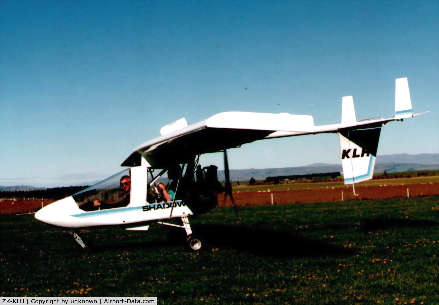 ZK-KLH, 1989 CFM Shadow Series BD C/N 060/MAANZ/417, One of two Shadow B-D microlights built in Southland from imported CFM kitsets (completed Feb 1989)