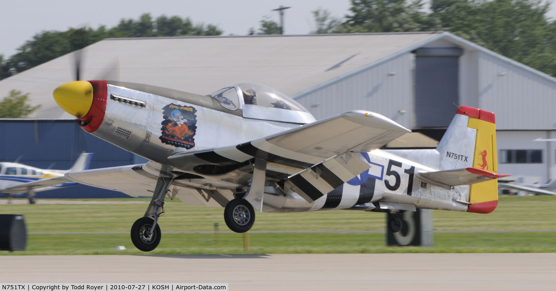 N751TX, Titan T-51 Mustang C/N 0007, EAA AIRVENTURE 2010