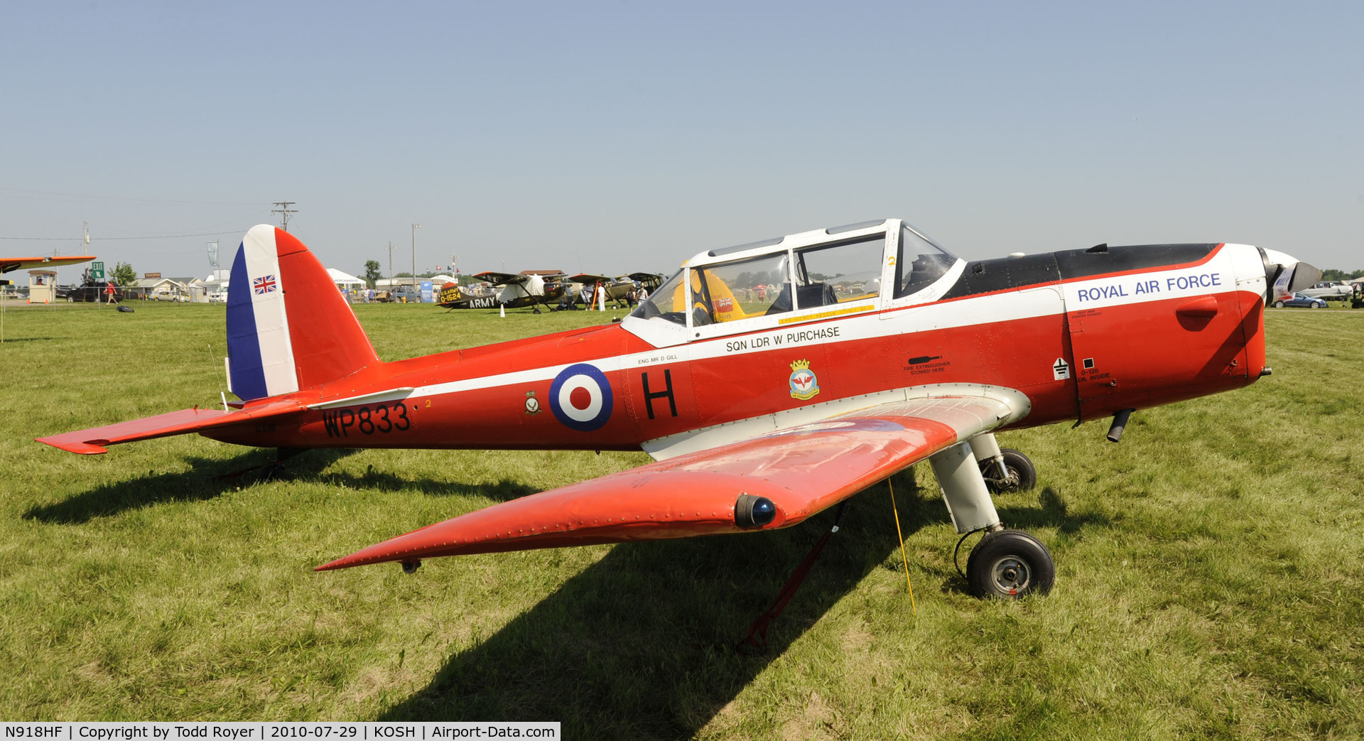 N918HF, 1952 De Havilland DHC-1 Chipmunk T.10 C/N C1/0714, EAA AIRVENTURE 2010