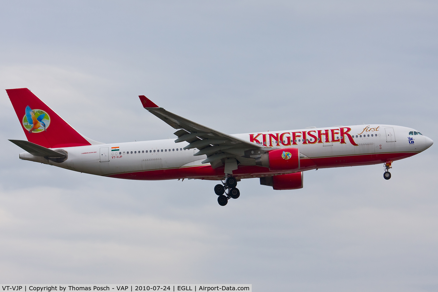 VT-VJP, 2008 Airbus A330-223 C/N 946, Kingfisher Airlines
