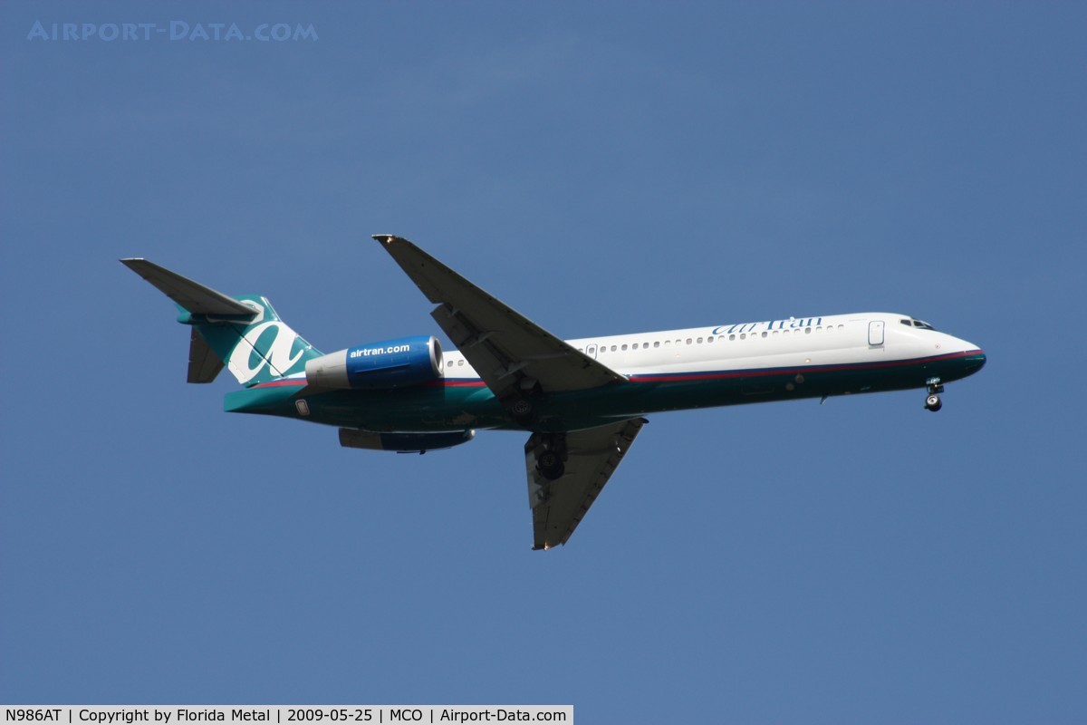 N986AT, 2001 Boeing 717-200 C/N 55089, Air Tran 717-200