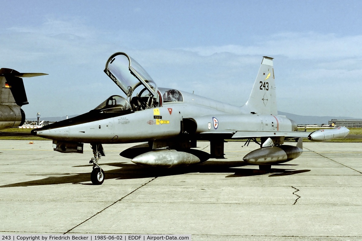 243, 1966 Northrop F-5B Freedom Fighter C/N N.9007, Frankfurt Rhein Main AB open house