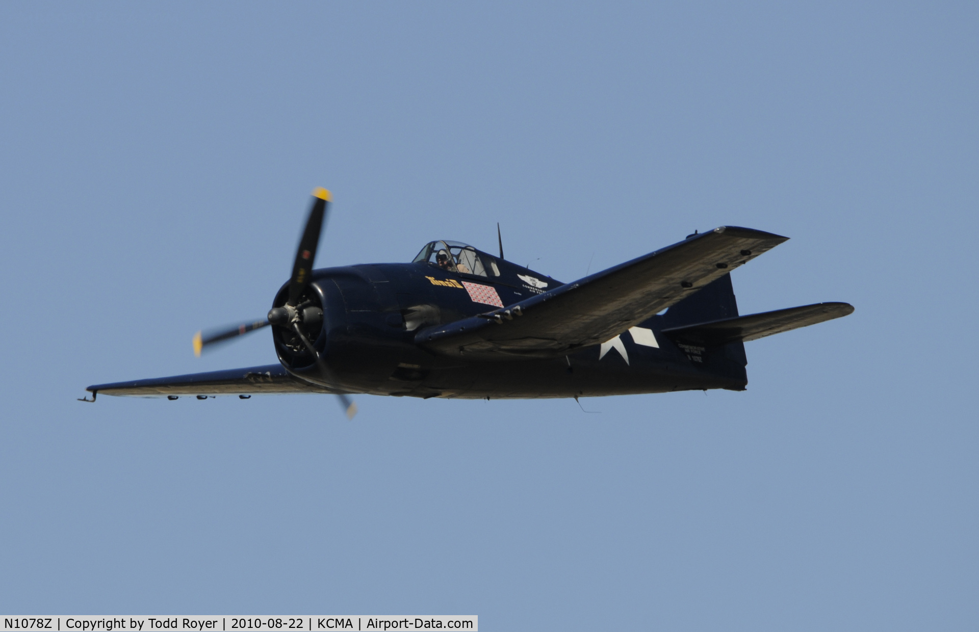 N1078Z, 1963 Grumman F6F-5 Hellcat C/N 27354801-66, 2010 CAMARILLO AIRSHOW