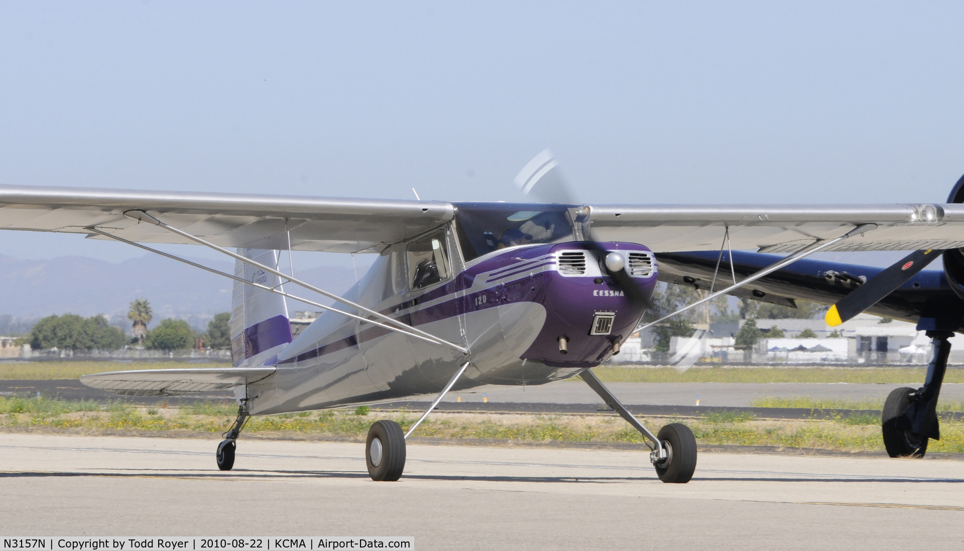 N3157N, 1947 Cessna 120 C/N 13415, 2010 CAMARILLO AIRSHOW