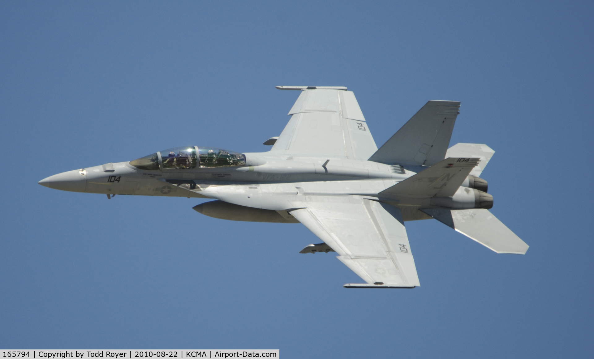 165794, Boeing F/A-18F Super Hornet C/N 1521/F020, 2010 CAMRILLO AIRSHOW