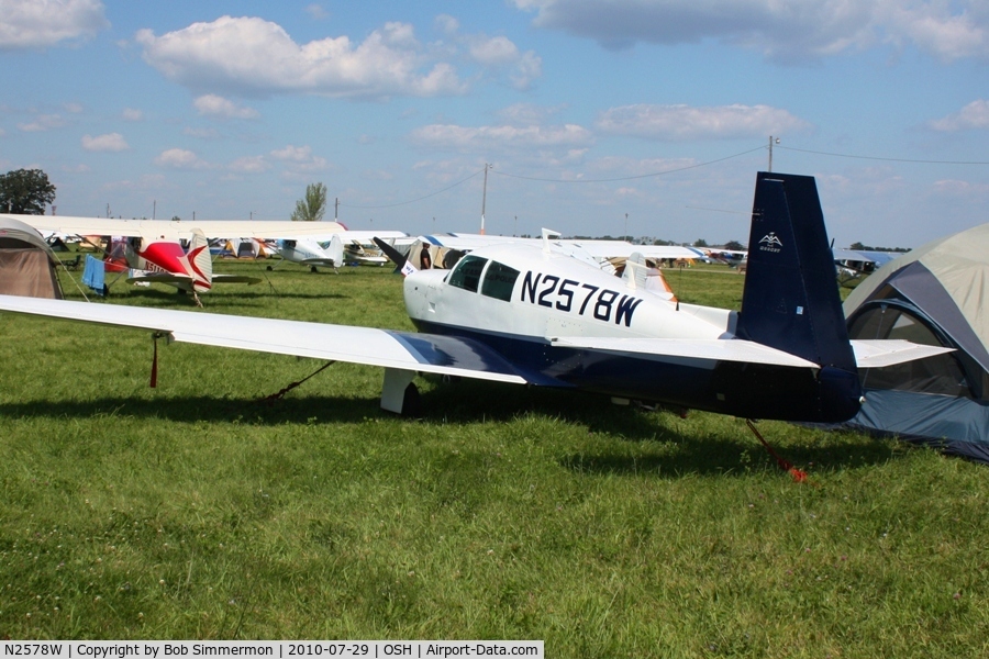 N2578W, 1965 Mooney M20C Ranger C/N 3276, Airventure 2010 - Oshkosh, Wisconsin