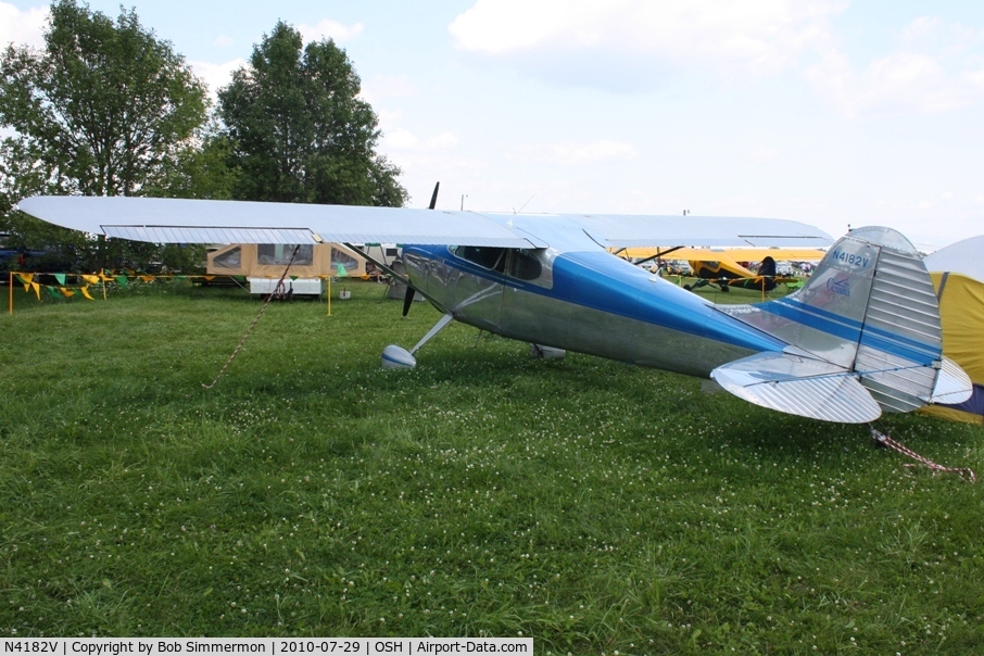 N4182V, 1948 Cessna 170 C/N 18515, Airventure 2010 - Oshkosh, Wisconsin