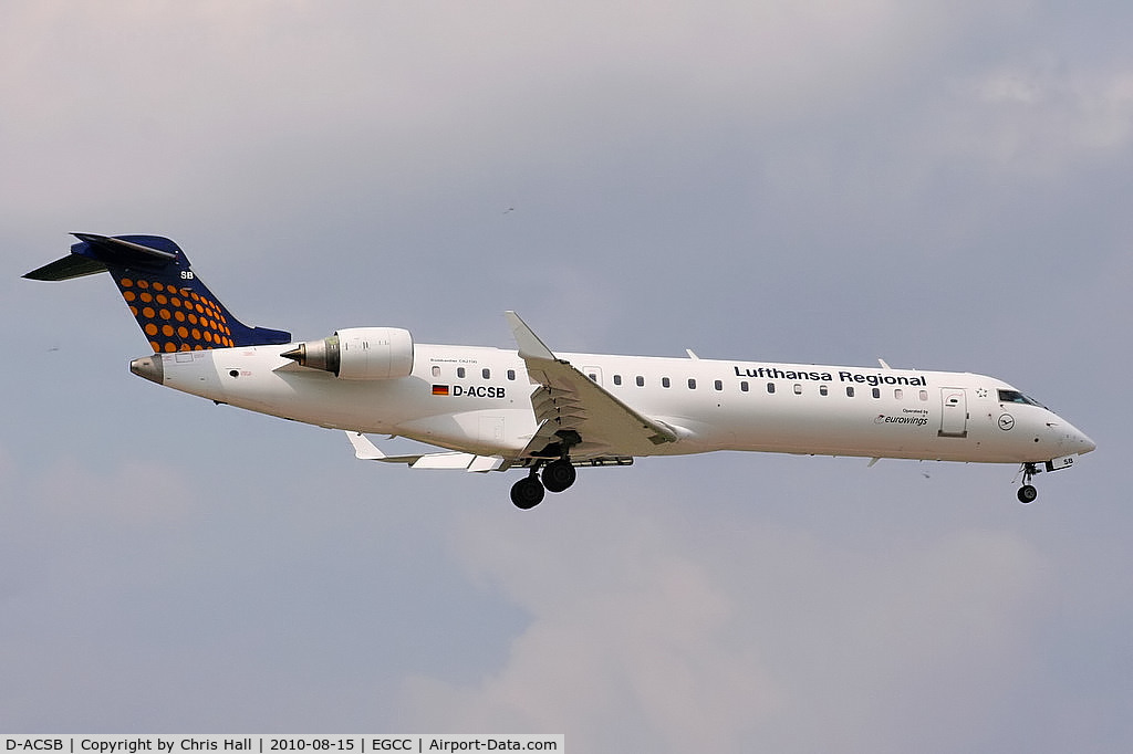 D-ACSB, 2001 Bombardier CRJ-701ER (CL-600-2C10) Regional Jet C/N 10028, Lufthansa Regional operated by Eurowings