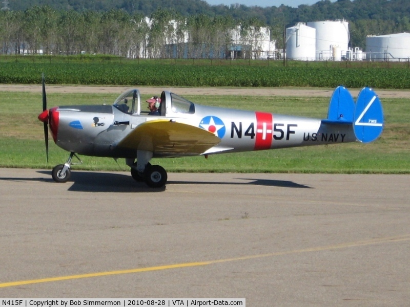N415F, 1946 Erco 415C Ercoupe C/N 4026, Newark, Ohio breakfast fly-in.