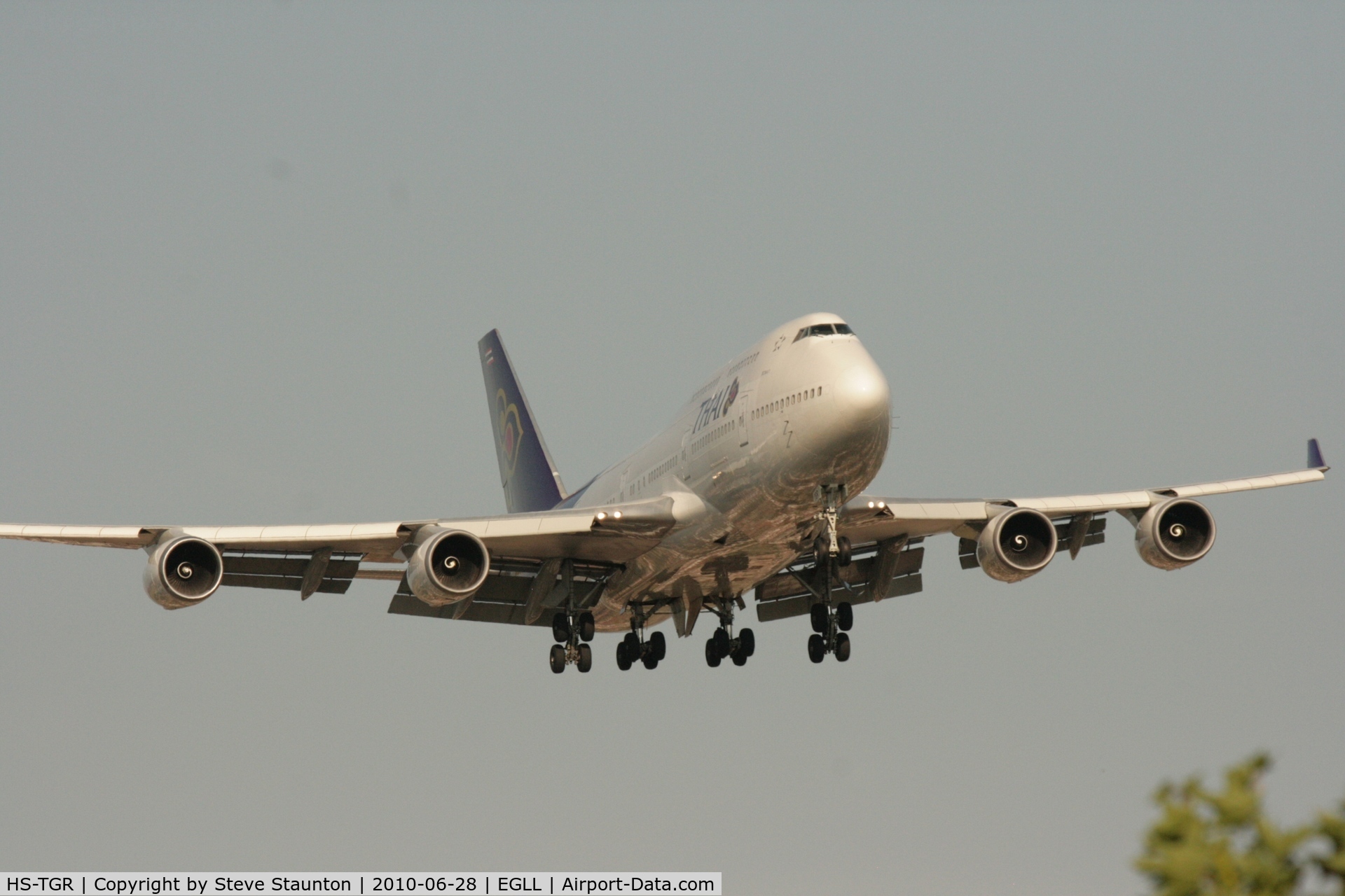 HS-TGR, 1995 Boeing 747-4D7 C/N 27723, Taken at Heathrow Airport, June 2010