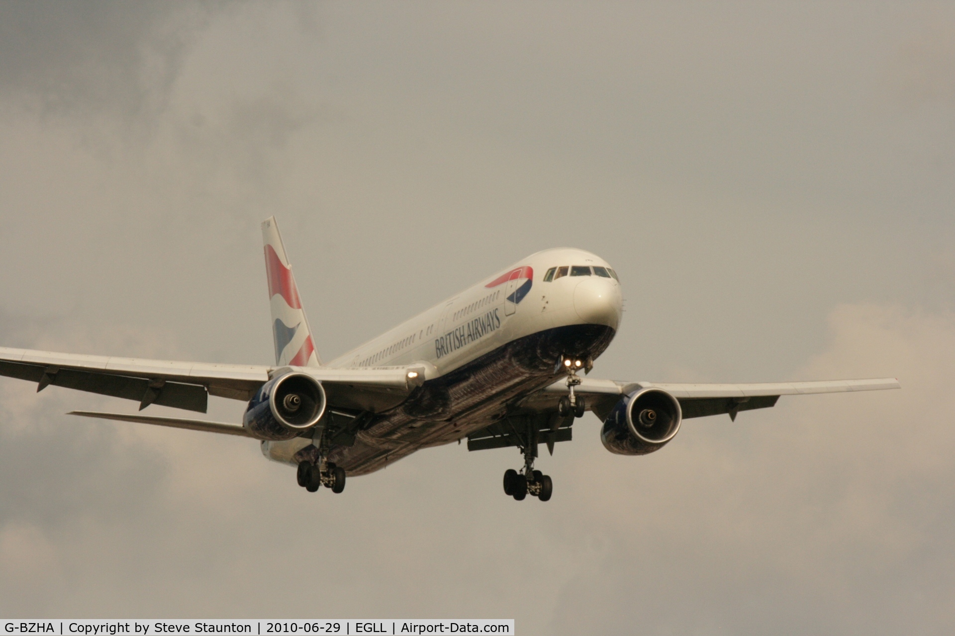 G-BZHA, 1998 Boeing 767-336 C/N 29230, Taken at Heathrow Airport, June 2010