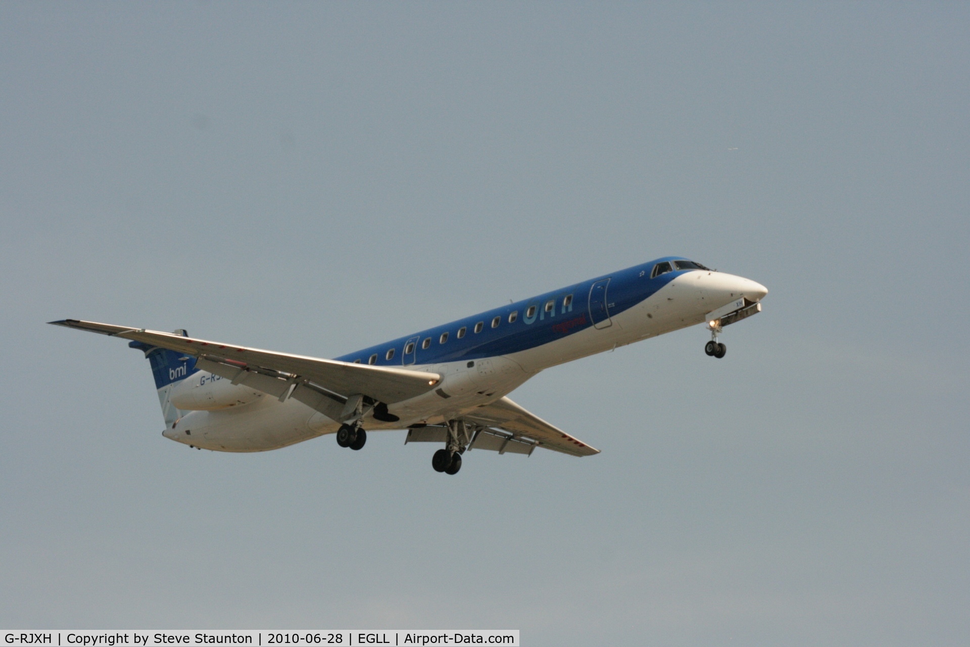 G-RJXH, 2001 Embraer EMB-145EP (ERJ-145EP) C/N 145442, Taken at Heathrow Airport, June 2010