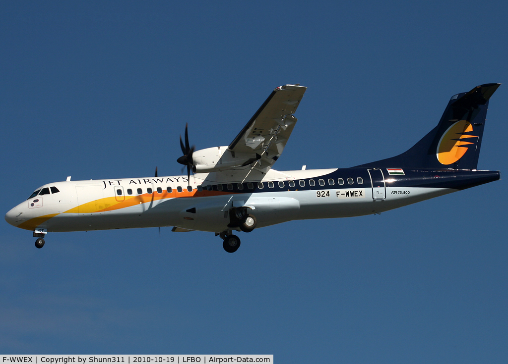 F-WWEX, 2010 ATR 72-212A C/N 924, C/n 924 - to be VT-JCT