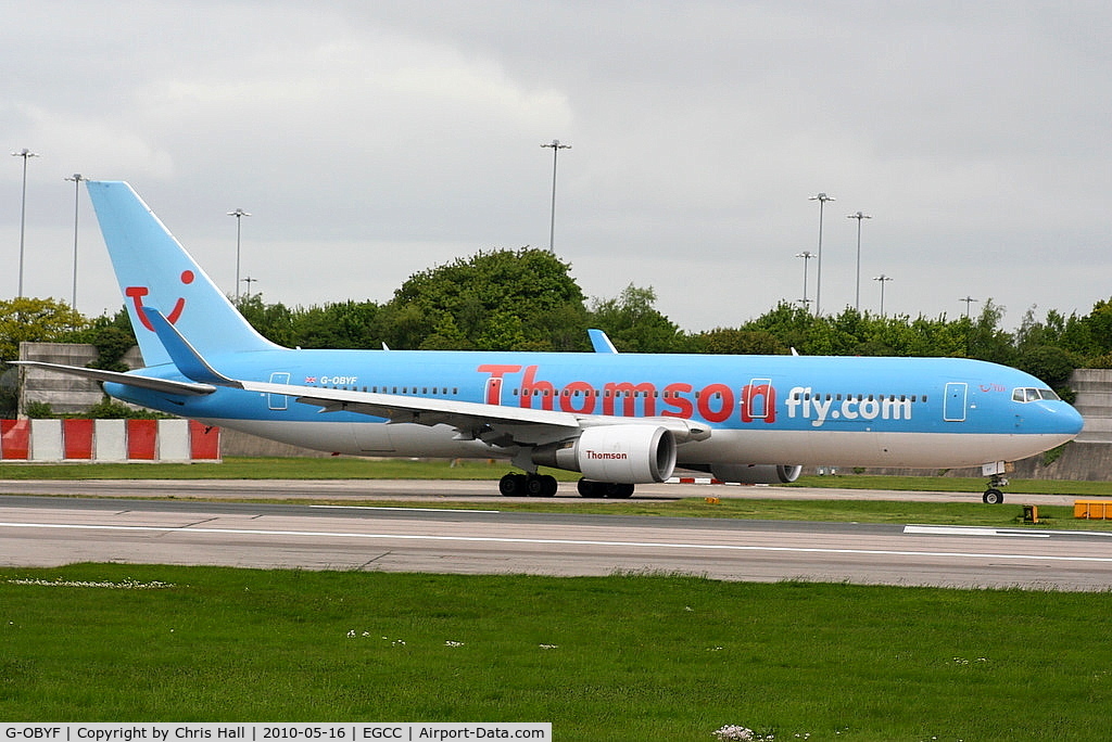 G-OBYF, 1998 Boeing 767-304 C/N 28208, Thomson Boeing 767 now fitted with winglets