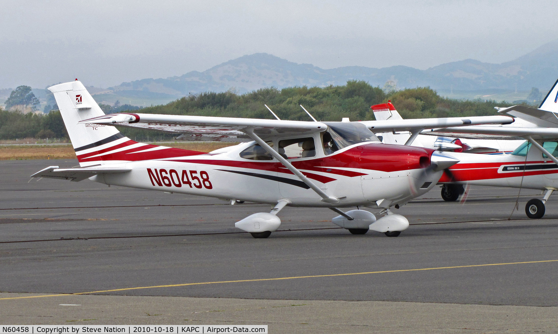 N60458, 2006 Cessna T182T Turbo Skylane C/N T18208574, 2006 Cessna T182T on visitors ramp at Napa, CA 