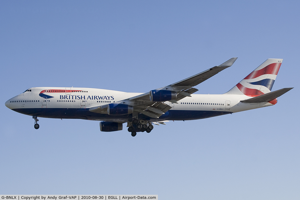 G-BNLX, 1992 Boeing 747-436 C/N 25435, British Airways 747-400