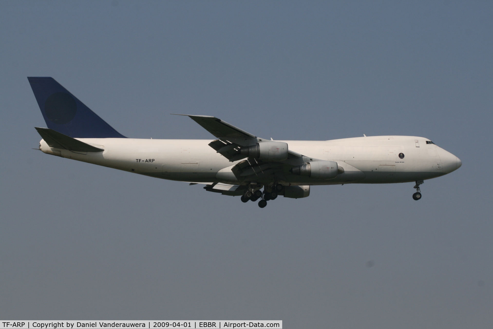 TF-ARP, 1985 Boeing 747-230F C/N 23348, Arriving to RWY 02