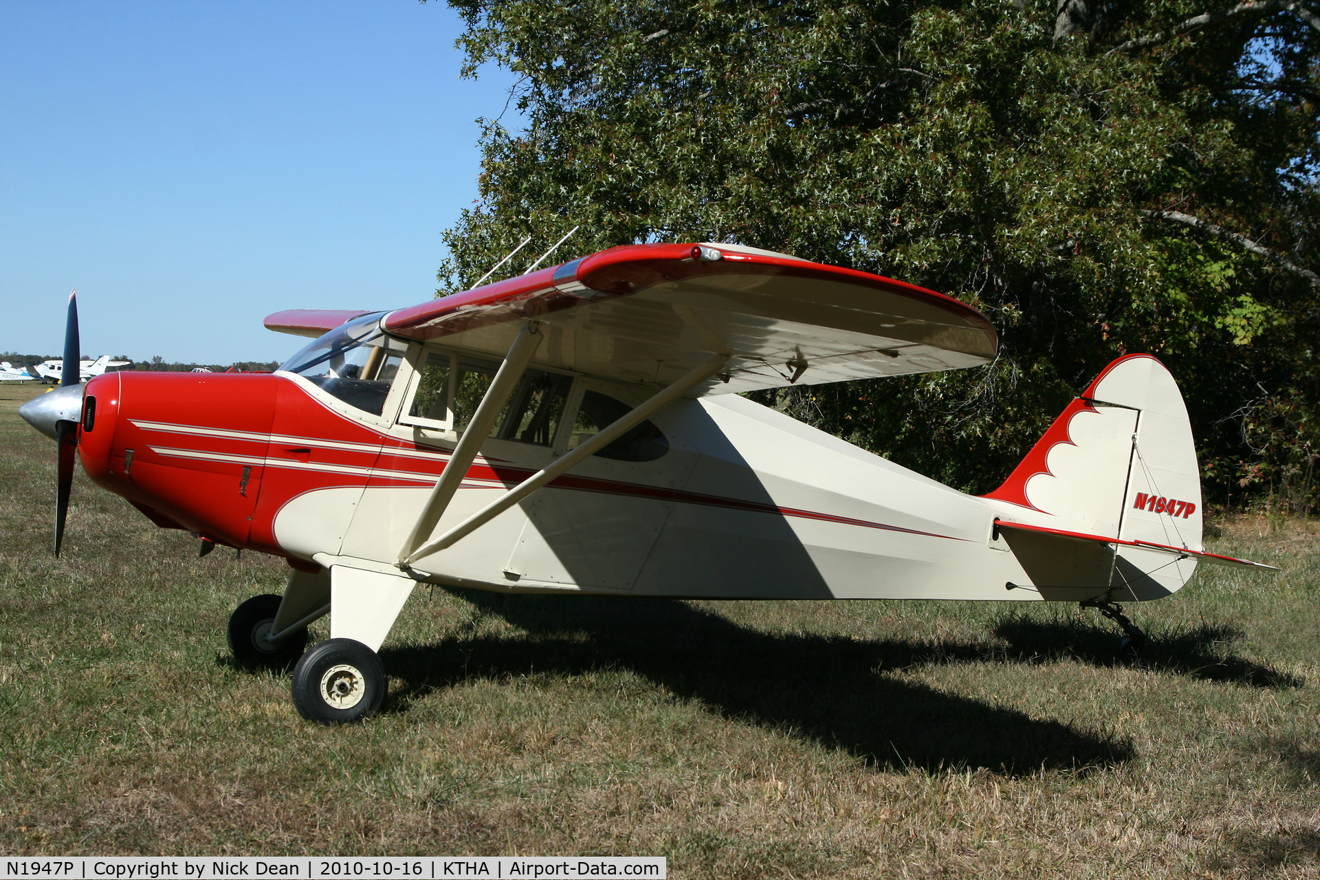 N1947P, 1955 Piper PA-22-150 C/N 22-2698, KTHA Beech party 2010