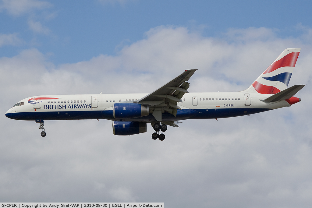 G-CPER, 1997 Boeing 757-236 C/N 29113, British Airways 757-200