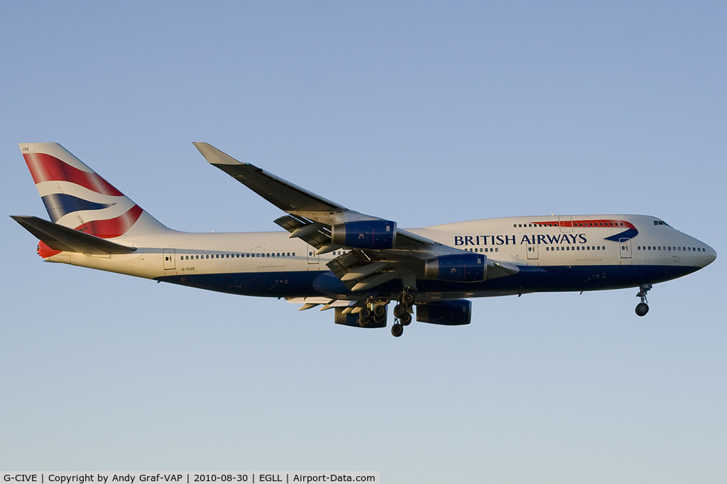 G-CIVE, 1994 Boeing 747-436 C/N 27350, British Airways 747-400egll
