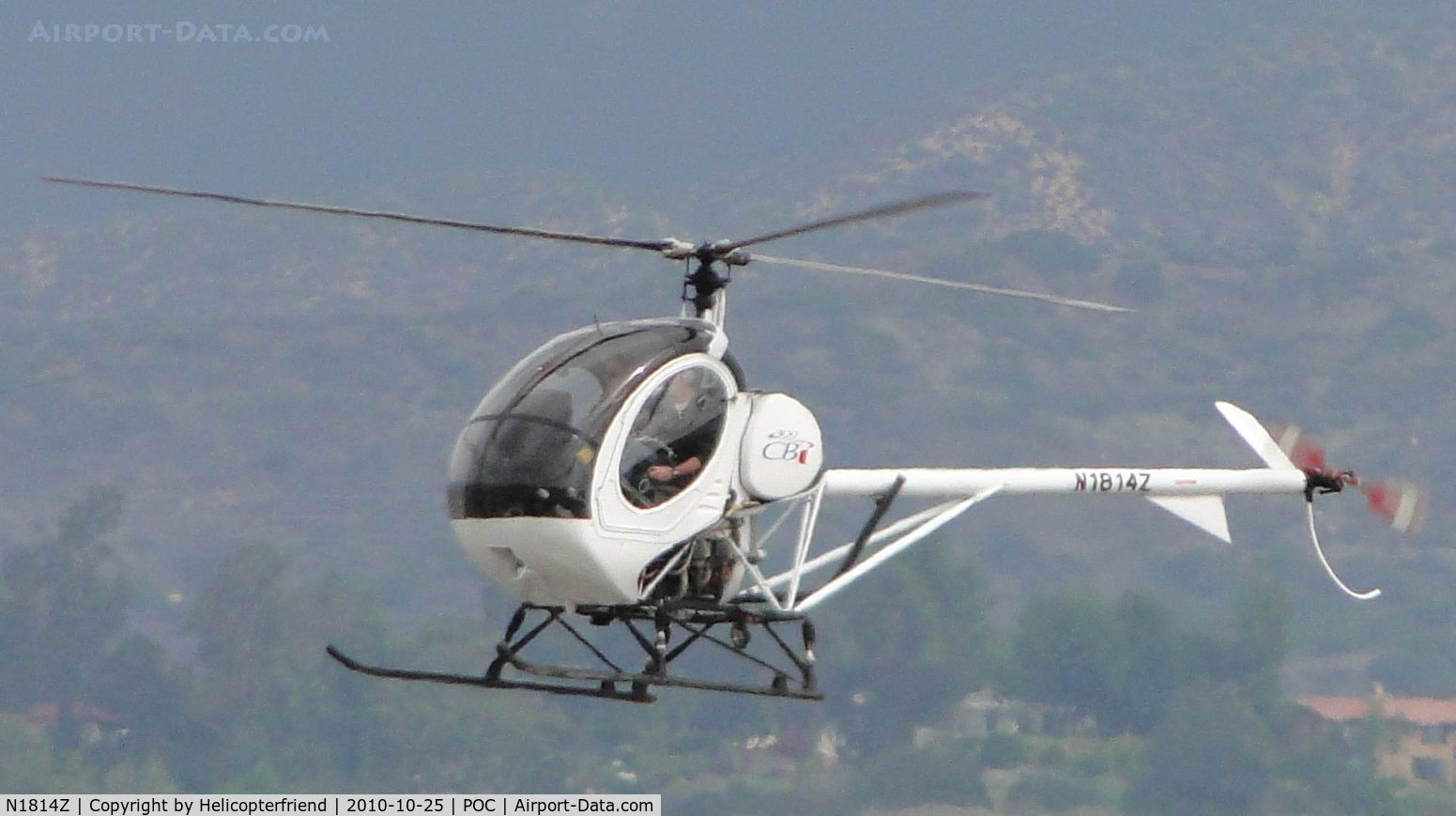 N1814Z, 2007 Schweizer 269C-1 C/N 0304, Entering northside helicopter pratice area north of runway 26R