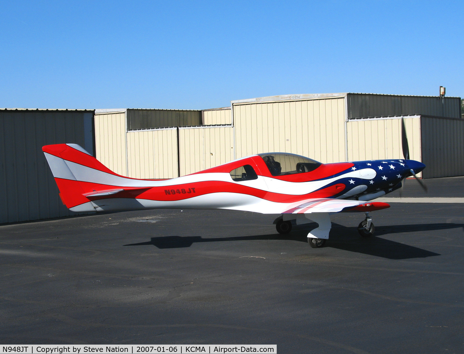 N948JT, 2000 Lancair 360 C/N 001 (N948GT), Locally-based 2000 T360 home built taxis for EAA-sponsored Young Eagle flight at KCMA