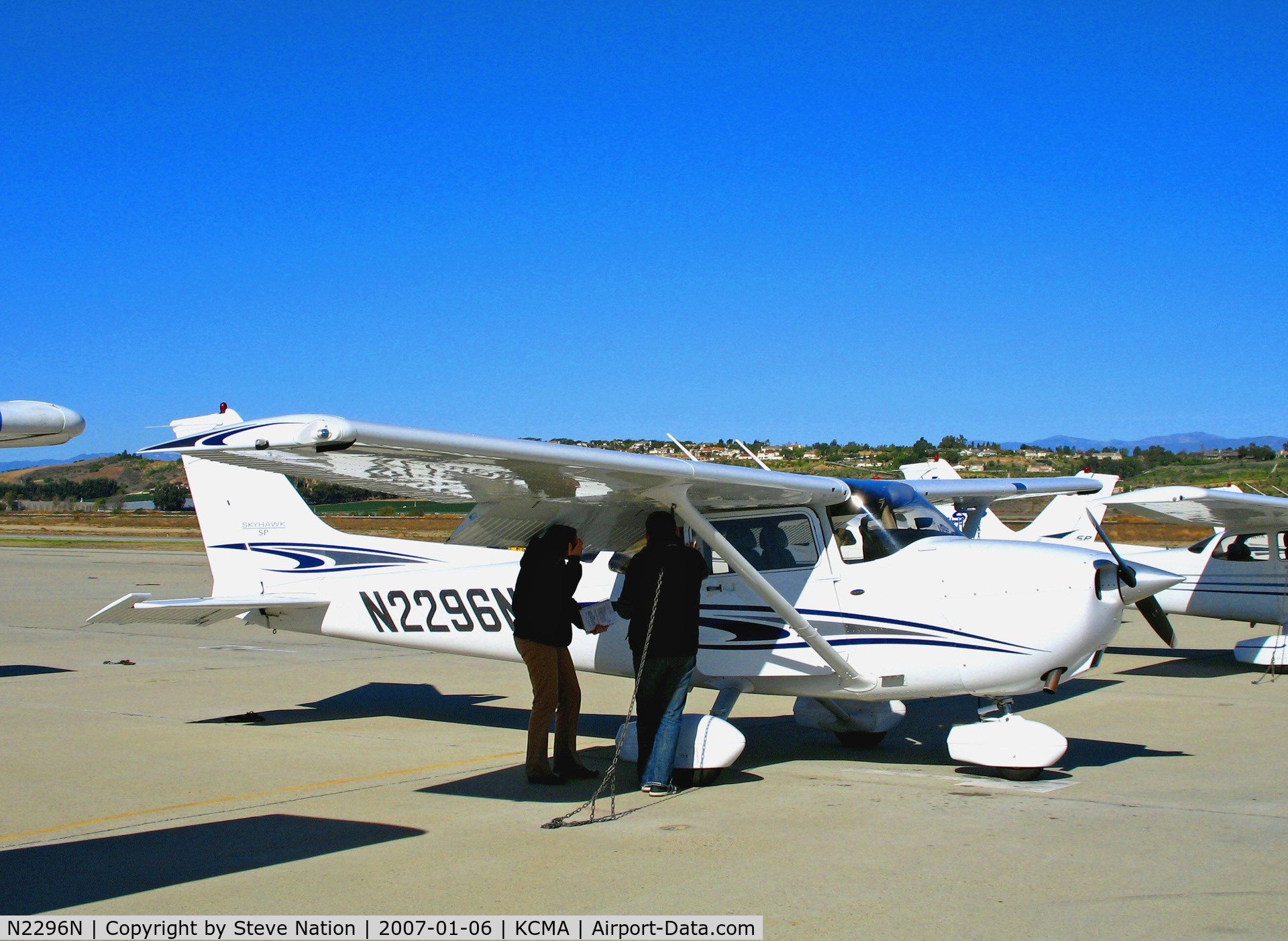 N2296N, 2005 Cessna 172S C/N 172S9967, 2005 Cessna 172S at Camarillo Airport, CA home base on balmy, sunny January 2007 picture postcard day