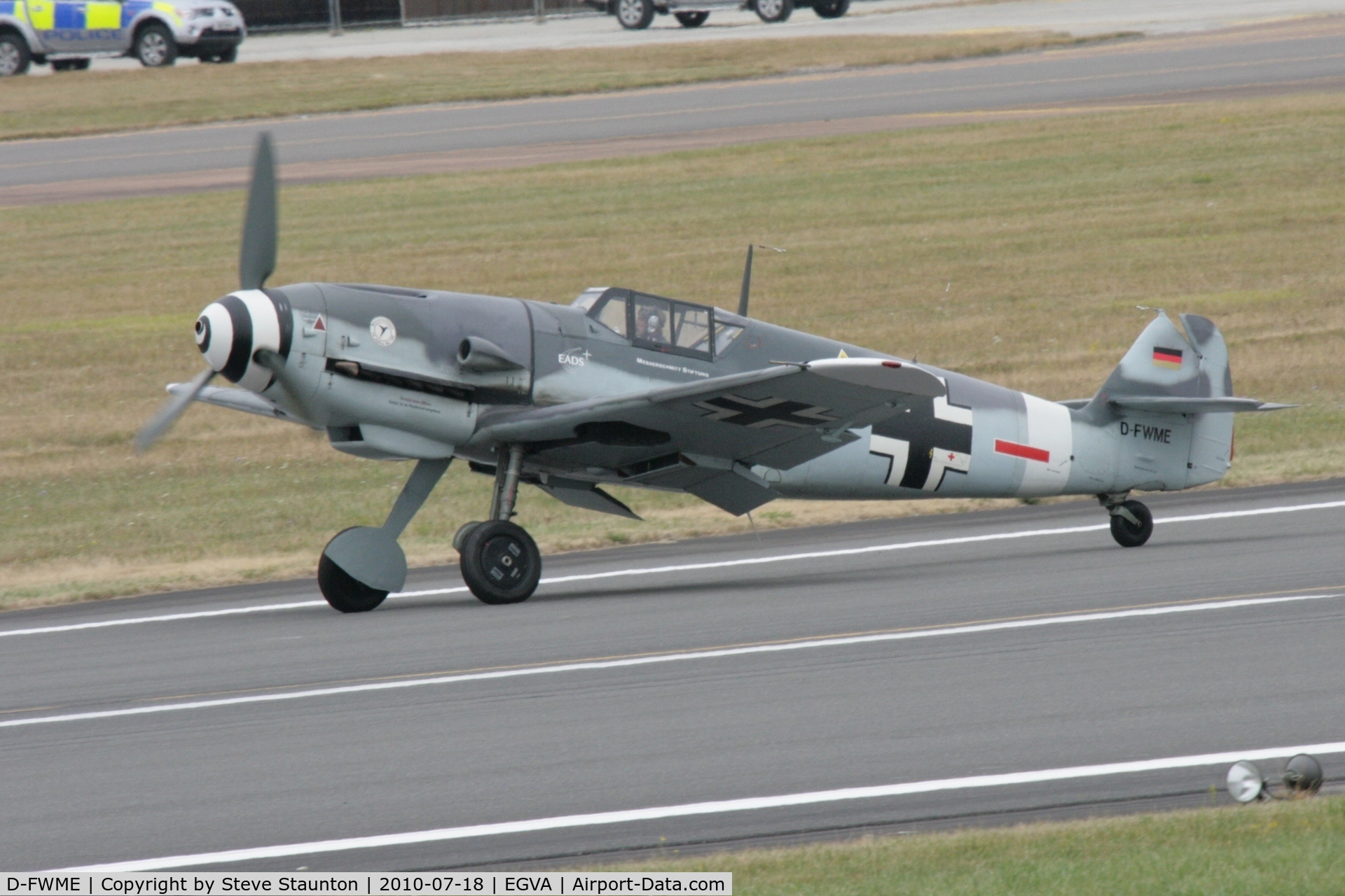 D-FWME, Messerschmitt Bf-109G-4 C/N 0139, Taken at the Royal International Air Tattoo 2010