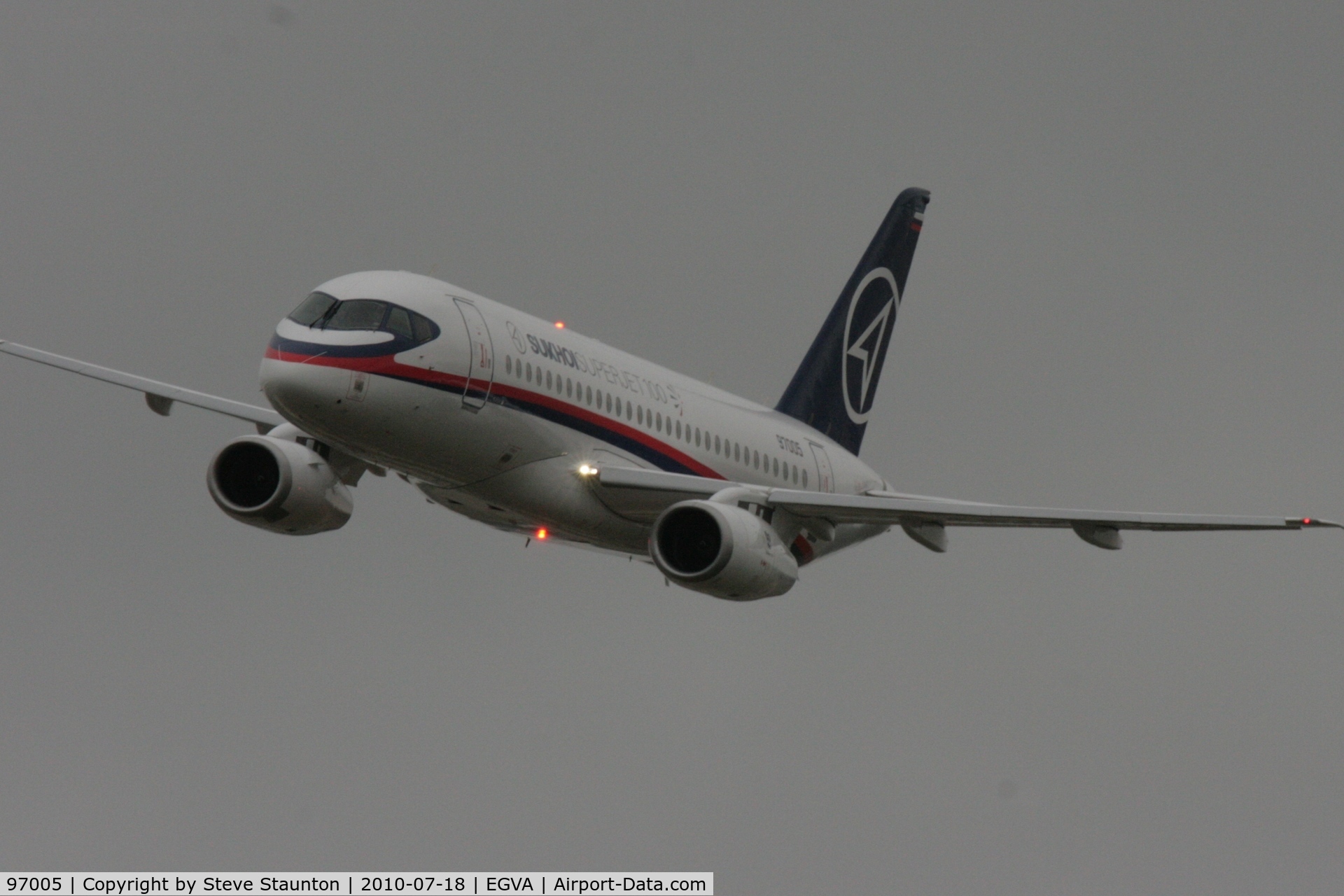 97005, 2010 Sukhoi Superjet 100-95 C/N 95005, Taken at the Royal International Air Tattoo 2010