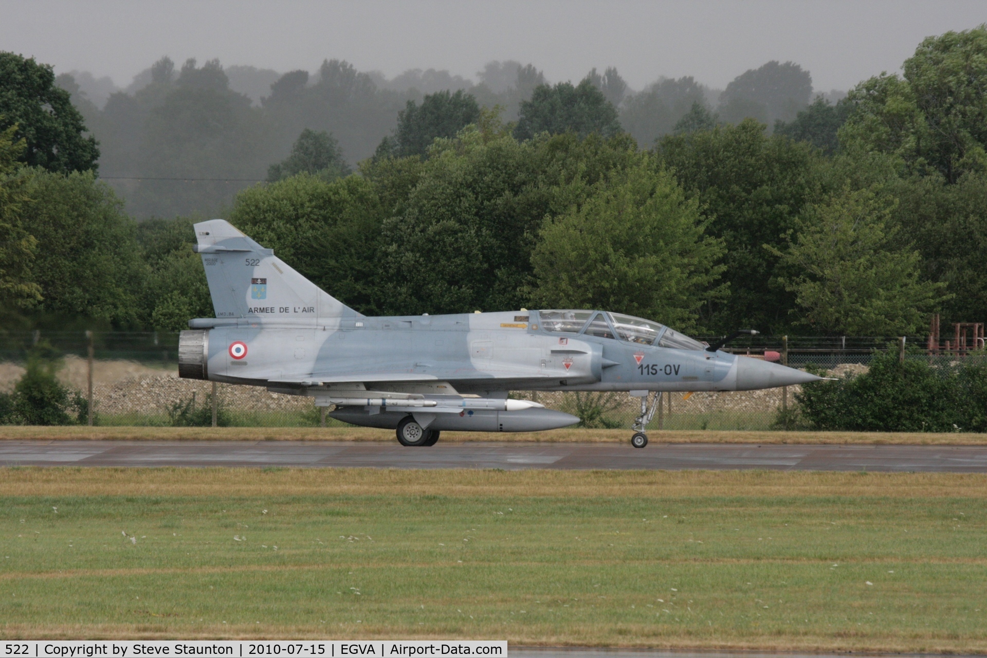 522, Dassault Mirage 2000B C/N 297, Taken at the Royal International Air Tattoo 2010