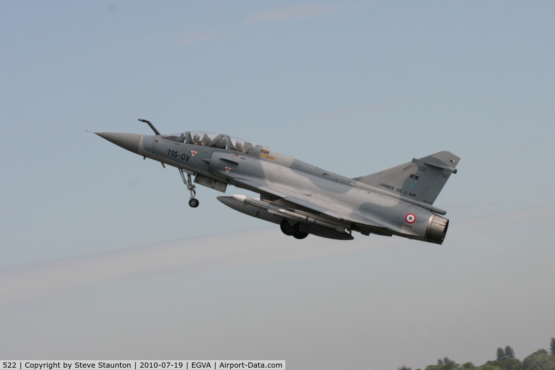 522, Dassault Mirage 2000B C/N 297, Taken at the Royal International Air Tattoo 2010