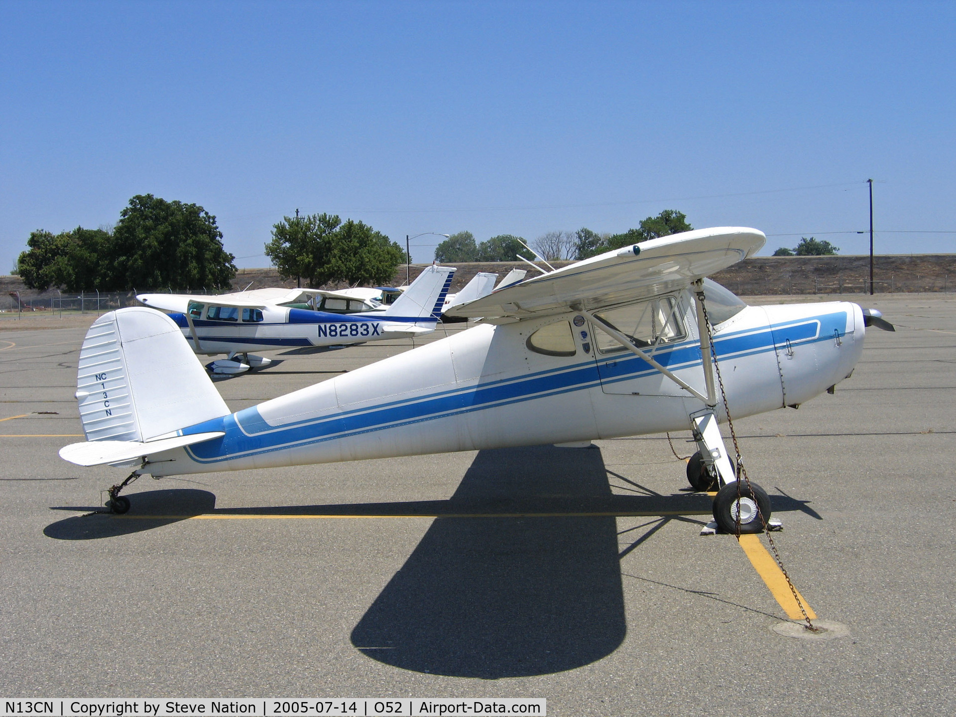 N13CN, 1947 Cessna 140 C/N 11877, 1947 Cessna 140 as NC13CN @ Yuba City, CA