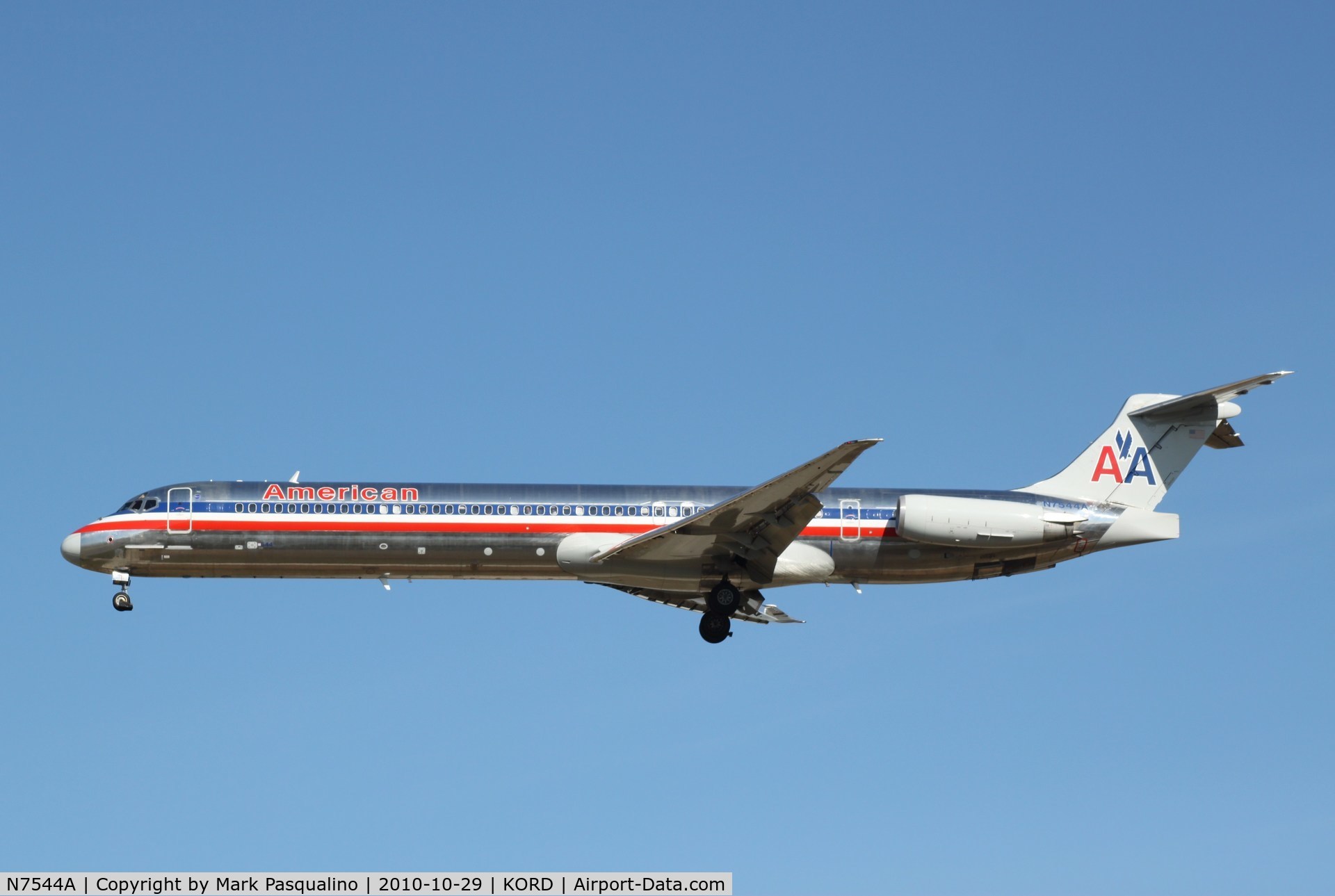 N7544A, 1990 McDonnell Douglas MD-82 (DC-9-82) C/N 53026, MD-82
