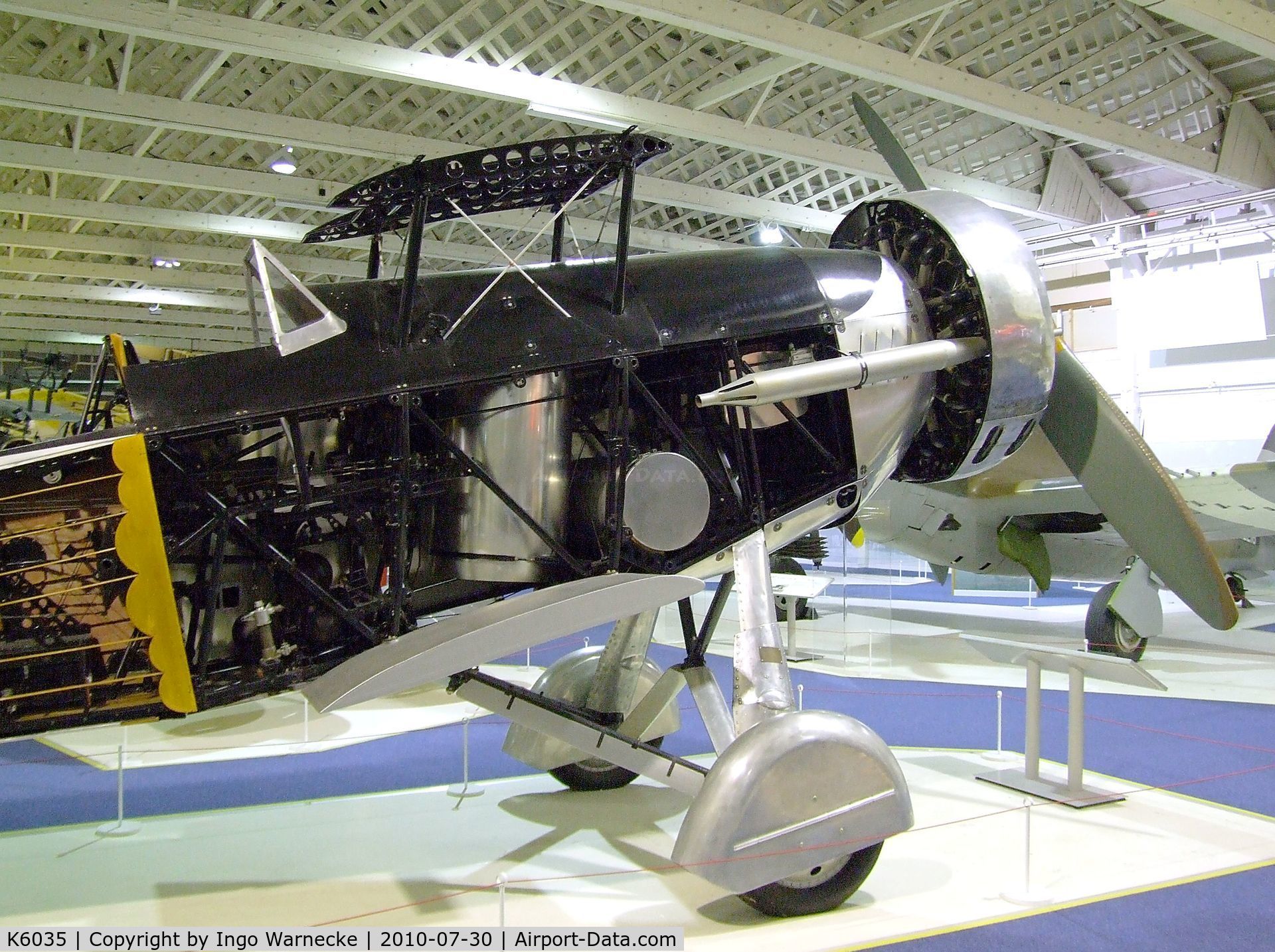 K6035, 1935 Westland Wallace II C/N WA24?2G, Westland Wallace II (minus wings) at the RAF Museum, Hendon