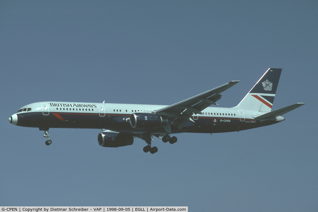 G-CPEN, 1997 Boeing 757-236 C/N 28666, British Airways Boeing 757-200