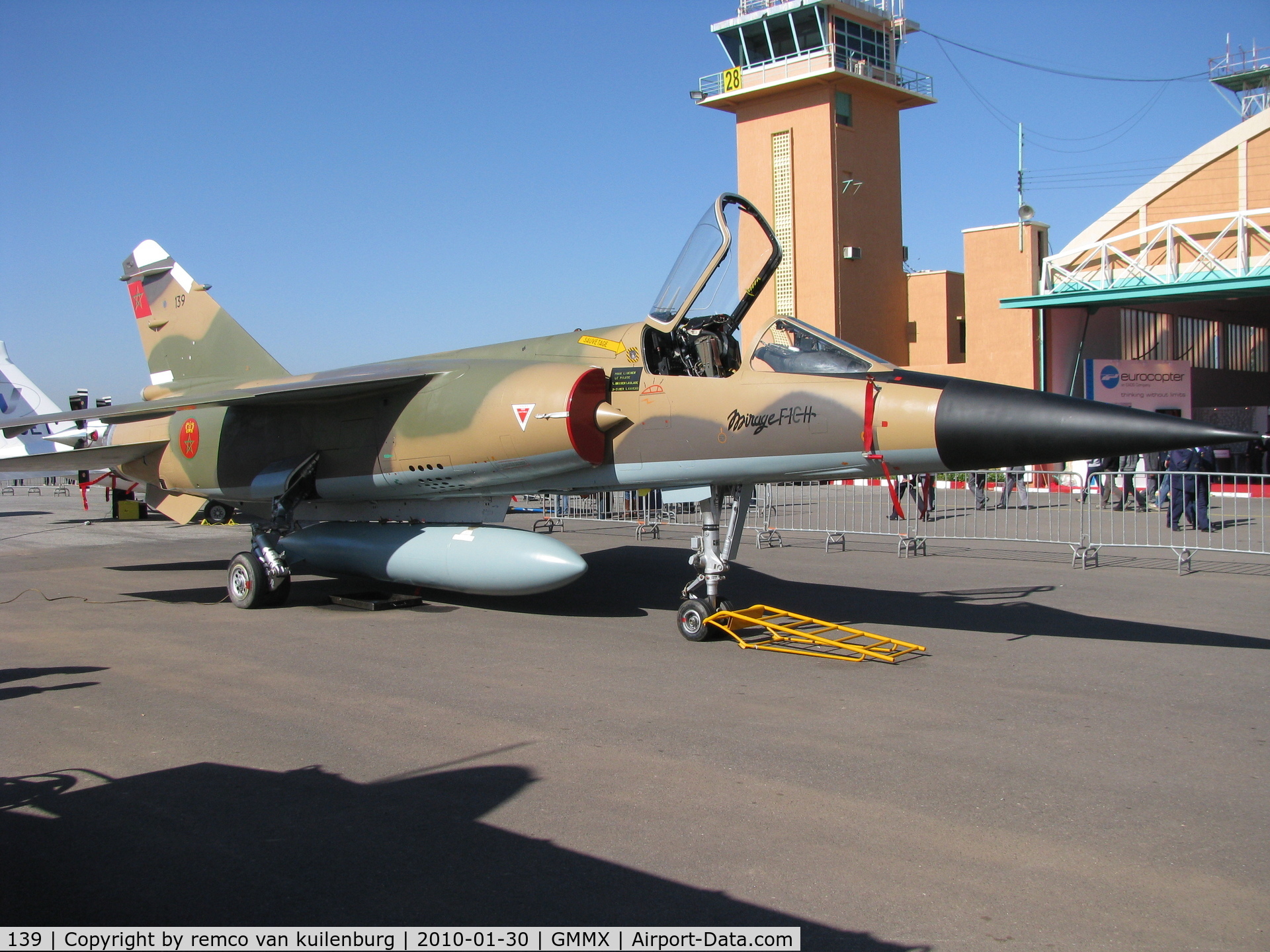 139, Dassault Mirage F.1CH C/N 139, static AEROEXPO Marrakech 2010